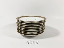 7x Gustavsberg Willhem Kage Ambassador Gold Coffee Demitasse Cups & Saucers