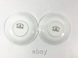 7x Gustavsberg Willhem Kage Ambassador Gold Coffee Demitasse Cups & Saucers