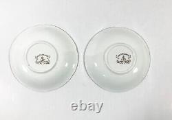 7x Gustavsberg Willhem Kage Ambassador Gold Coffee Demitasse Cups & Saucers