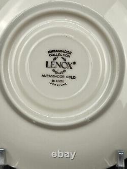 8 Lenox Ambassador Gold Demitasse Cups & Saucers Mint