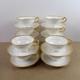 8 Lenox Cups & Saucers X1620/e81h Bailey Banks & Biddle White Gold Edge Vgc