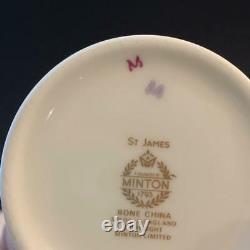 8 Minton St James Demitasse Cup & Saucer Sets Ch5693