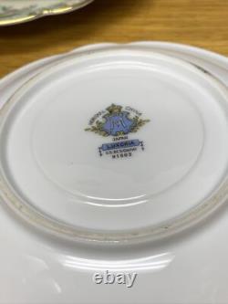 (8 Sets & More) of Antique Noritake Luxoria Footed Cups and Saucers withGold Trim