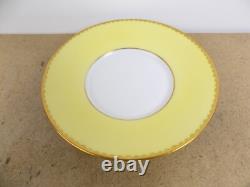 8 Tiffany & Co. Limoges Porcelain Cups & Saucers Yellow & Gold