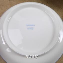 8 William Guerin Limoges Cups & Saucers Cobalt Blue Gold Lady Cameos Antique