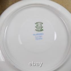 8 William Guerin Limoges Cups & Saucers Cobalt Blue Gold Lady Cameos Antique