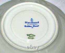 9 Sets Haviland Golden Quail Cups & Saucers Limoges France