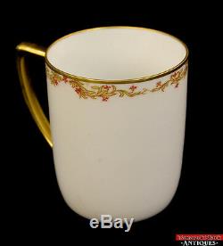 ANT Chocolate Pot Set Cups Saucer MZ Austria JHR Royal Porcelain Gold Floral L5Y