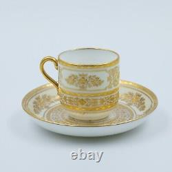 A Minton'Argyle' Patter Cup and Saucer with Gilt Marks, Perfect Condition