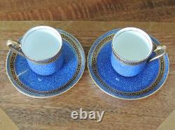 A Pair of Vintage/ Antique Royal Doulton Small Demitasse Cups & Saucers
