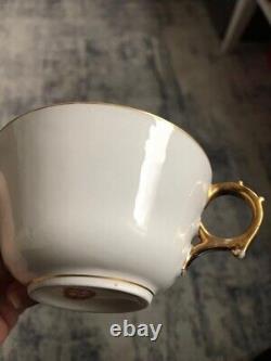 A Sevres Napoleon III porcelain cup and saucer 19th C #6