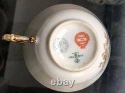 A Sevres Napoleon III porcelain cup and saucer 19th C #6