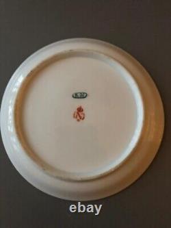 A Sevres Napoleon III porcelain cup and saucer 19th C #6