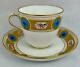 Antiquemintonturquoise Cup & Saucerhand Painted Enamelgold Gilt1870