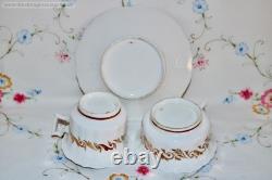 Antique 1815 Royal Fluted Old English Porcelain Yates Coalport True Trio Tea Cup