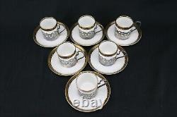 Antique(1891-1920)Bishop & Stonier EPNS/Porcelain Espresso Set, Exquisite, Rare