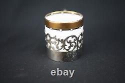 Antique(1891-1920)Bishop & Stonier EPNS/Porcelain Espresso Set, Exquisite, Rare