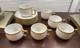 Antique 1915 Porcelain Set Of 6 Cups & Saucers With Gold No Monogram