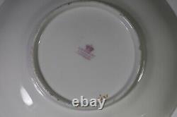 Antique 19thc Floral Gold Davenport Longport Staffordshire Cups Saucer AB4