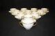 Antique 21 Pc. M. Redon & Elite Works Limoges Cups And Saucers White, Gold Trim