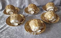 Antique 2222 Pattern Porcelain Cup and Saucer by Hilditch & Hopwood