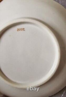 Antique 2222 Pattern Porcelain Cup and Saucer by Hilditch & Hopwood