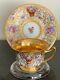 Antique Ambrosius Lamm Dresden Porcelain Gold Gilt & Floral Decorated Demitasse