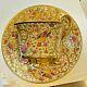 Antique Ambrosuis Lamm Dresden Hand Painted Raised Gold Cup Saucer
