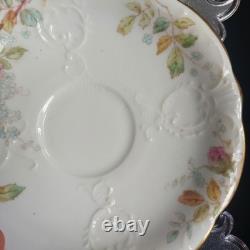 Antique Aynsley Fine Bone China Tea Set Roses Gold Trim Teacups & Saucers