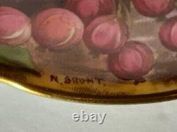 Antique Aynsley Golden Orchard Handpainted Fruit Coffee Pot/5 Cups&Saucers/C&S