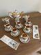 Antique Capodimonte Coffee Set 6 Cups And Saucers Good Condition 22k Gold