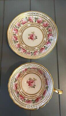 Antique Cauldon Ltd. Roses Gold 4288 Cup Saucer Circa 1905-1920 England EUC