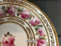 Antique Cauldon Ltd. Roses Gold 4288 Cup Saucer Circa 1905-1920 England EUC
