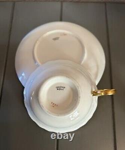 Antique Cauldon Ltd. Roses Gold 4288 Cup Saucer Circa 1905-1920 England EUC