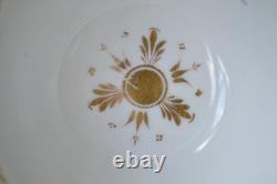 Antique Coalport Porcelain Teacup & Saucer Pattern 996 Floral Gold Gilded C. 1827