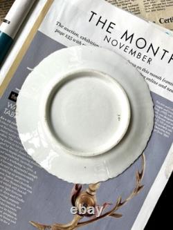 Antique Coalport Porcelain Teacup & Saucer Pattern 996 Floral Gold Gilded C. 1827
