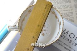 Antique Coalport Porcelain Teacup & Saucer Pattern 996 Floral Gold Gilded C. 1827