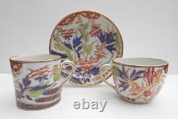 Antique Coalport Tea Cup Coffee Cup Saucer Trio John Rose Japanese Pattern No5