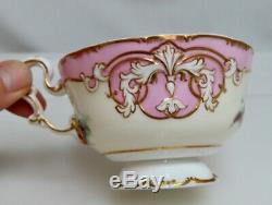 Antique Copeland & Garrett c1840 Pink Gold Cup & Saucer 80590