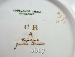 Antique Copelands China Jeweled Soup Cup & Saucer
