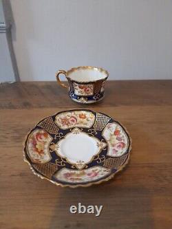 Antique Cup And Saucer Hammersley Pink Rose Gold Gilt