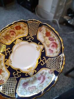 Antique Cup And Saucer Hammersley Pink Rose Gold Gilt