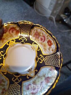 Antique Cup And Saucer Hammersley Pink Rose Gold Gilt