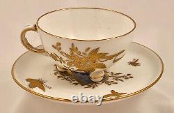 Antique Davenport Demitasse Cup & Saucer, Hand Painted, Aesthetic