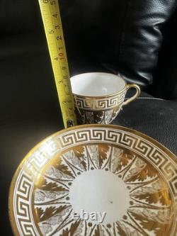 Antique English Spode Porcelain Tea Cup & Saucer Fine Hand Gilding C. 1810