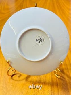 Antique Flight Barr Barr Worcester Porcelain Cups &Saucers Cobalt Blue Gold Gilt