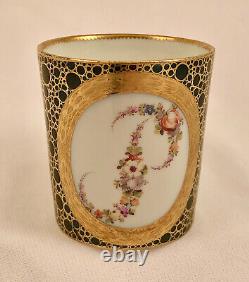 Antique Furstenburg Coffee Cup & Saucer, 18th Century