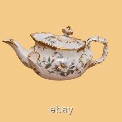 Antique Hammersley & Co 1887 1912 Floral Gilded 10 Piece Coffee Set, RARE