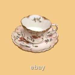 Antique Hammersley & Co 1887 1912 Floral Gilded 10 Piece Coffee Set, RARE