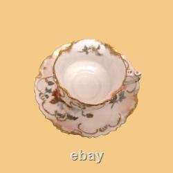 Antique Hammersley & Co 1887 1912 Floral Gilded 10 Piece Coffee Set, RARE